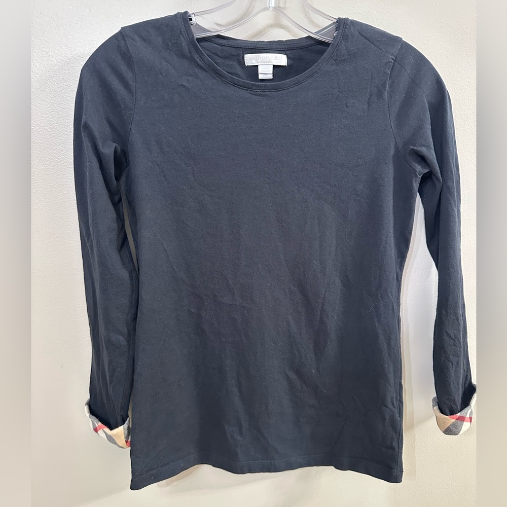 Burberry cuff black Long Sleeve Kids top